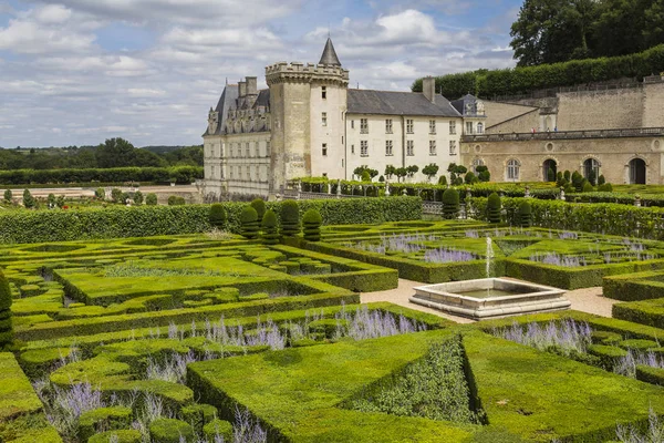 Castle gardens chateau Villandry — Stock Photo, Image