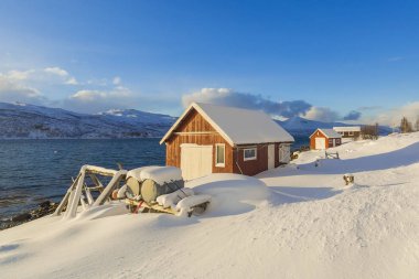 Lakeside adlı yer alan tipik Norveç sıcak ve rahat ev