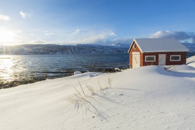 Lakeside adlı yer alan tipik Norveç sıcak ve rahat ev