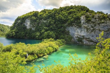 Plitvice Gölleri ve şelaleler, Hırvatistan havadan görünümü