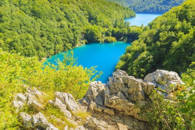 Plitvice Gölleri ve şelaleler, Hırvatistan havadan görünümü