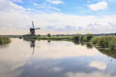 Geleneksel Hollanda yel değirmenleri doğal dünya Unesco mirası