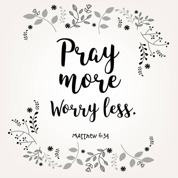 Библия цитирует глаголы в цветочном венке
