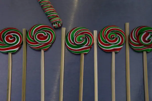 Lezzetli renkli lolipop