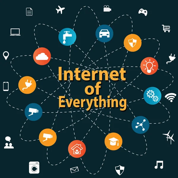 Her şeyin Internet kavramı — Stok Vektör