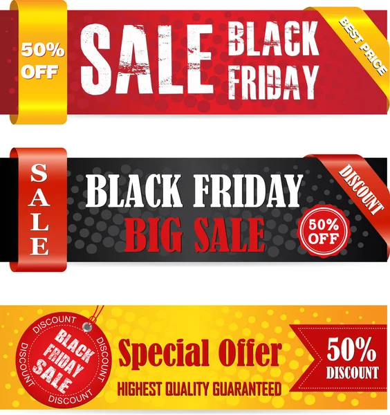 stock vector Black Friday Sale Banners