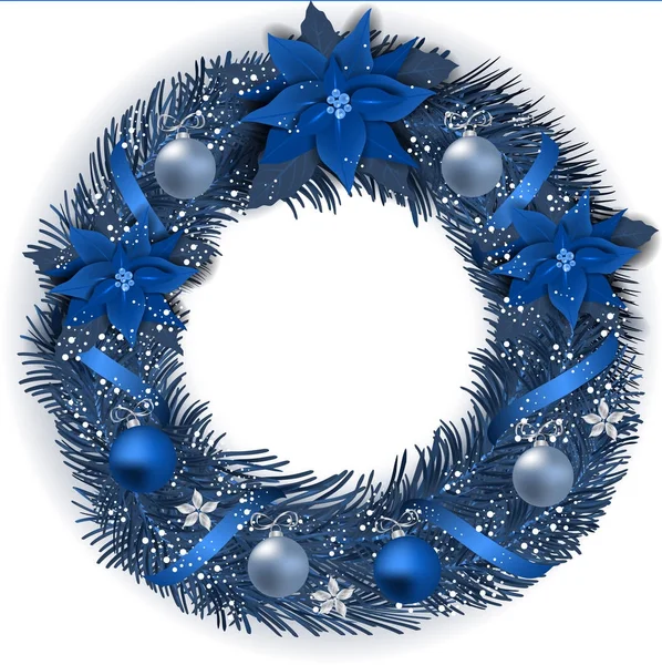 Traditional Christmas Wreath — Stock Vector