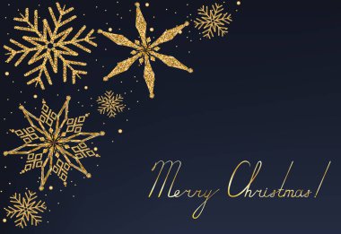 Glitter kar taneleri ile Noel arka plan