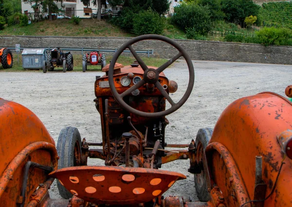 Exposition de vieux tracteurs — Photo