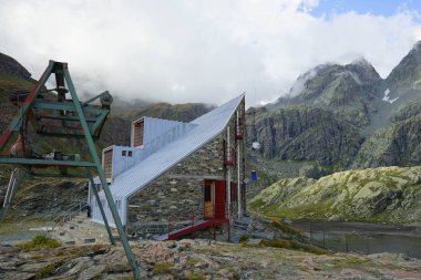 Panoramik dağ Monviso Vallanta Ref ile çevresinde