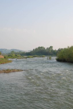 Nehir Tanaro Pollenzo yakın