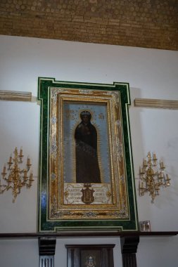 Sanctuary of Santa Maria di Capo Colonna, Crotone - Italy. August 2017 clipart