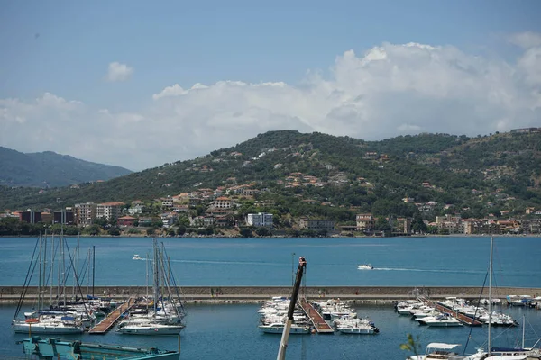 Veduta del porto di Sapri — Foto Stock