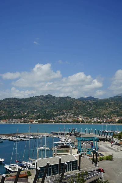 Vista do porto de Sapri — Fotografia de Stock