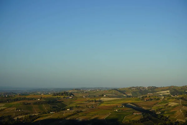 Vista das colinas de Langhe — Fotografia de Stock