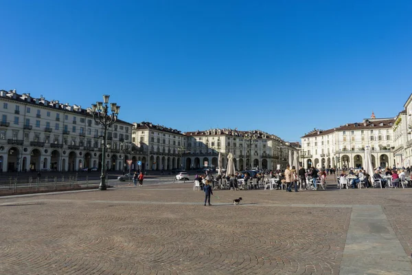 Turin vittorio veneto Platz — Stockfoto