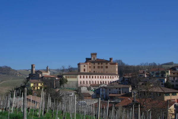 Castle "Falletti" of Barolo, Cuneo - Piedmont — Stock Photo, Image