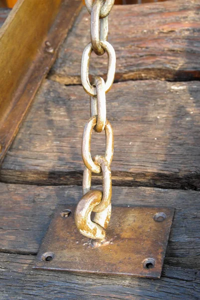 Large iron chain — Stock Photo, Image