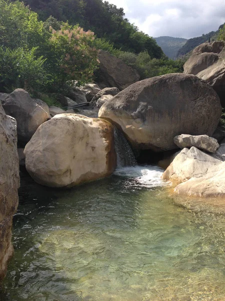 Creek Rio Barbaria - Ligúria Itália — Fotografia de Stock