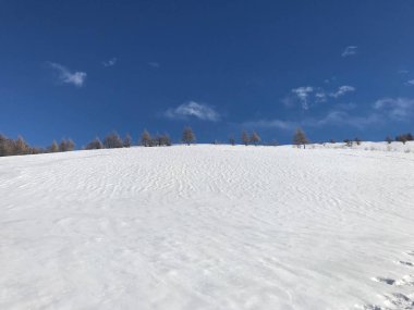 Karla dolu dağ manzarası, Valle Maira, Piedmont-It