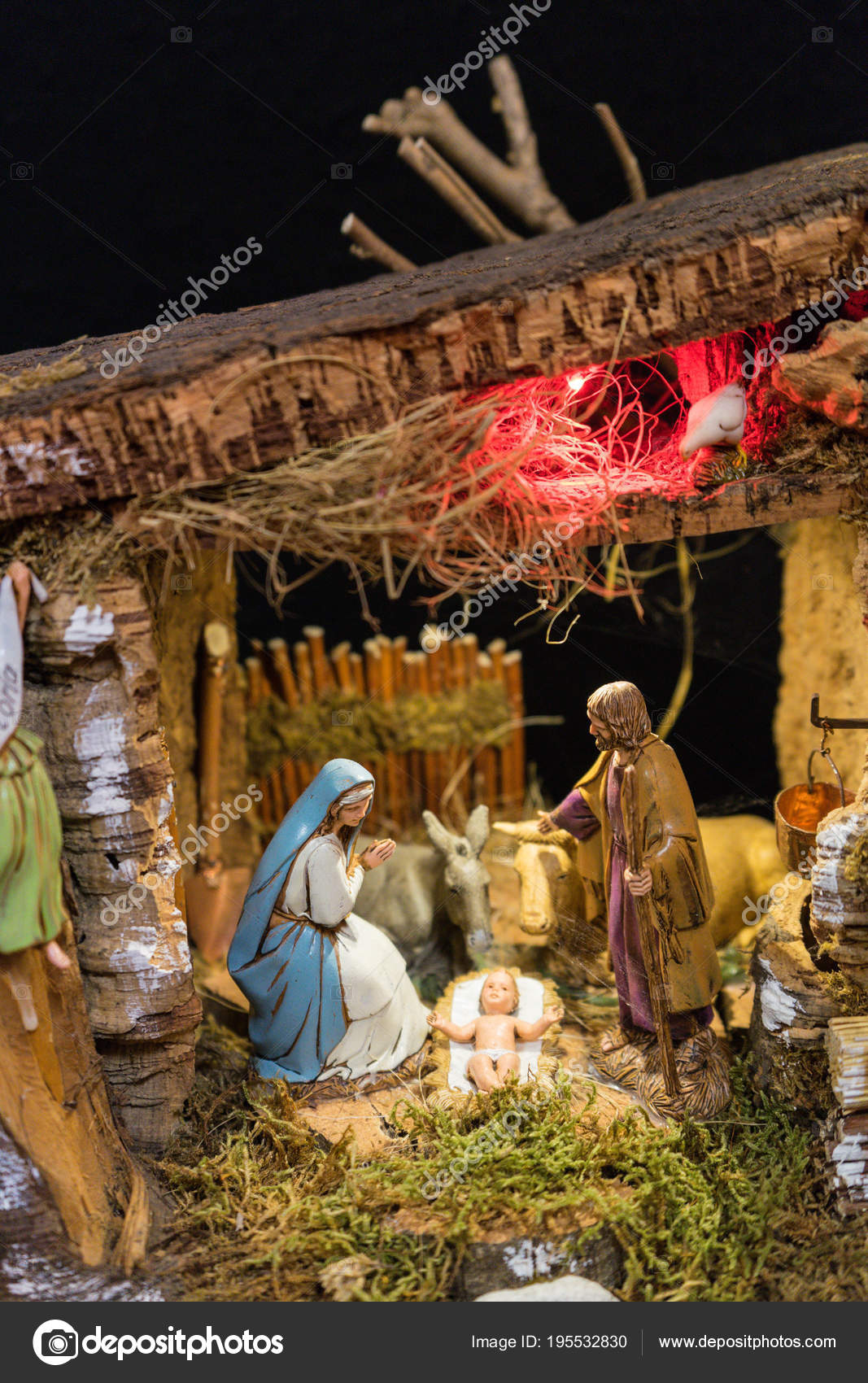 Nativity scene with baby Jesus Stock Photo by ©MyClicks 195532830