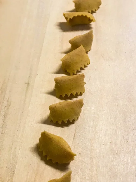 Massa típica dos Langhe: agnolotti — Fotografia de Stock