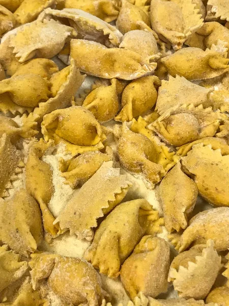 Typische pasta van de Langhe: agnolotti — Stockfoto