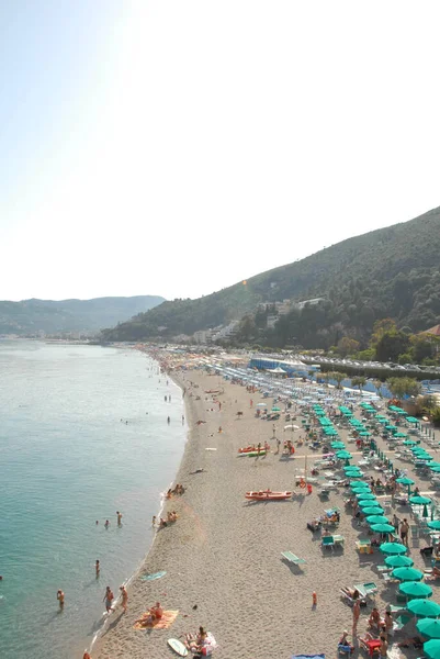 Seaside Spotorno Ligurian Coast Italy — Stock Photo, Image