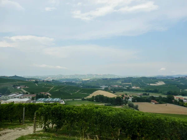 Widok Wieś Pobliżu Morra Piemont Włochy — Zdjęcie stockowe