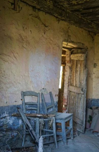 Una Antigua Casa Abandonada Campo Ruinas — Foto de Stock