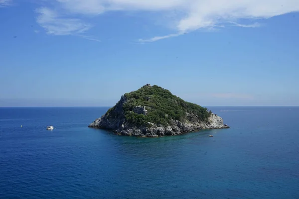 Vue Île Bergeggi Ligurie Italie — Photo