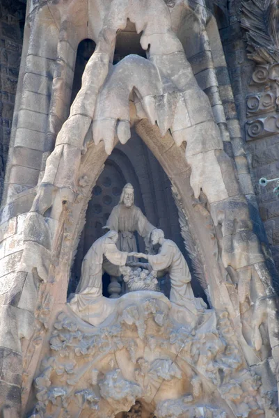 Detalles Sacrada Familia Barcelona España — Foto de Stock