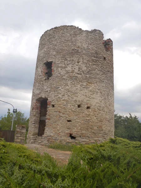 Oude Militaire Toren Later Omgebouwd Tot Molen Murazzano Piemonte Italië — Stockfoto