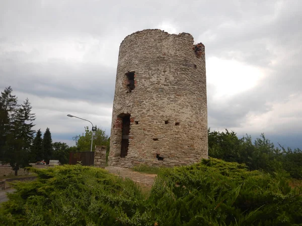 Ősi Katonai Torony Később Átalakult Egy Malom Murazzano Piemonte Olaszország — Stock Fotó