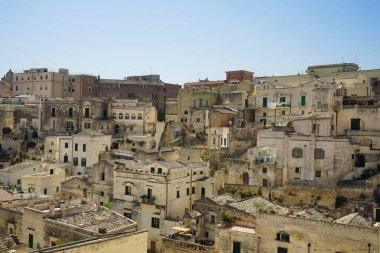 Matera, Basilicata 'nın eski kısmı - İtalya