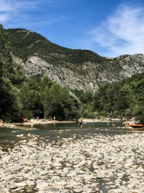 Gorges du Verdon bölgesinin genel görünümü