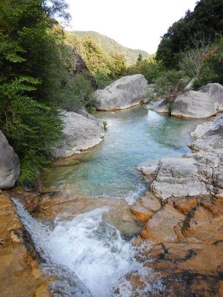 Rio Barbaira Rocchetta Nervina Ligúria Itália — Fotografia de Stock