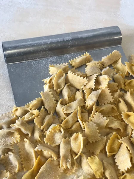 Agnolotti Додому Зробив Макарони Ланге Ємонт Італія — стокове фото