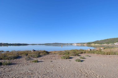 Sardunya İtalya 'daki Carloforte adasında tuz.