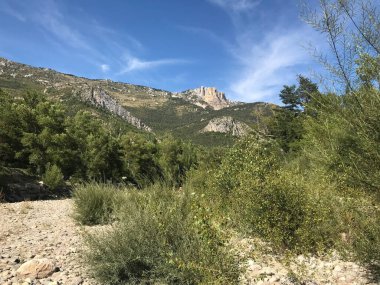 Gorges du Verdon bölgesinin genel görünümü