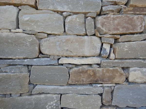 Muro Uma Casa Campo Langhe Construído Com Blocos Pedra Piemonte — Fotografia de Stock