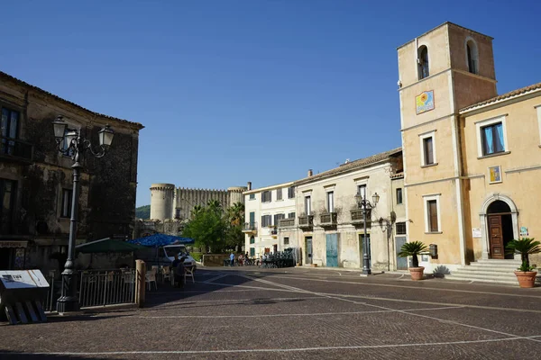 Blick Auf Santa Severina Calabri Italien lizenzfreie Stockfotos