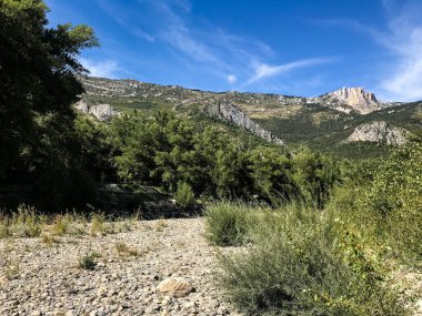 Gorges du Verdon bölgesinin genel görünümü