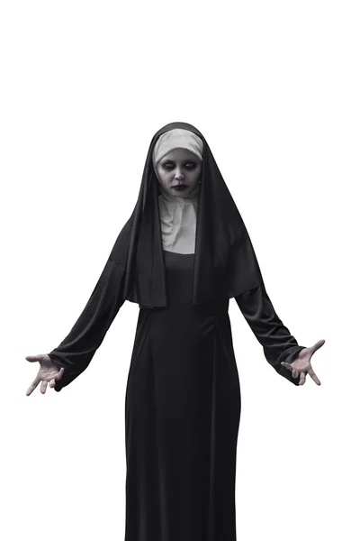 Scary Devil nunna — Stockfoto