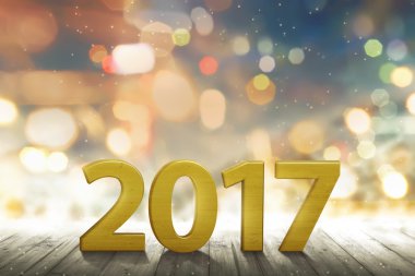 Yeni yıl 2017 işareti