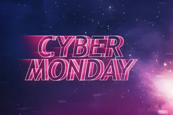 Texto da Cyber Monday — Fotografia de Stock