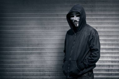 hacker maske ve eldiven
