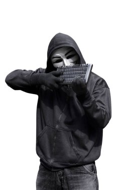 hacker maske ve eldiven