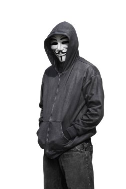 hacker maske ve eldiven