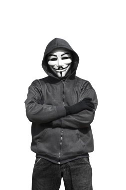 hacker maske ve eldiven